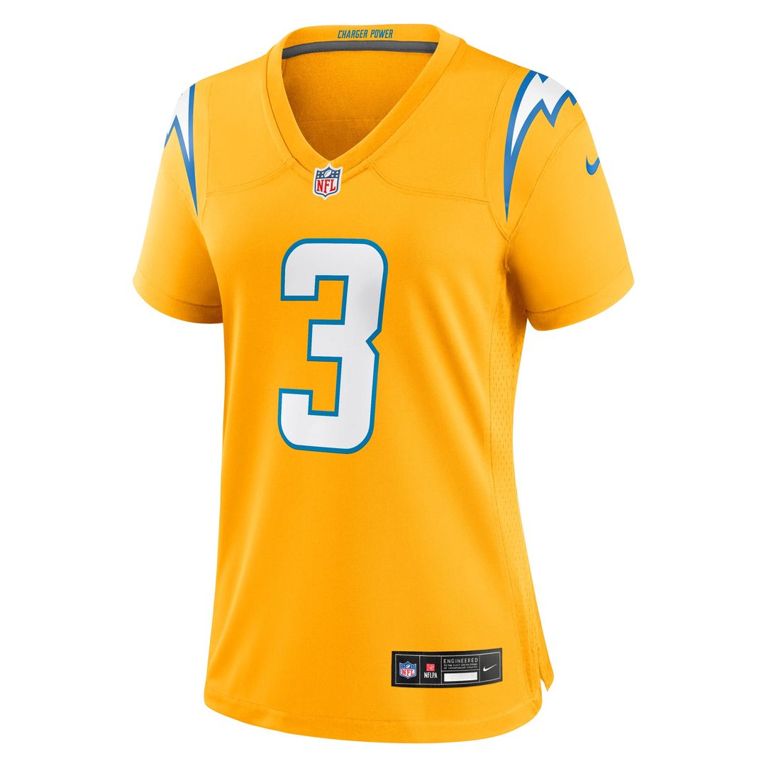 Women's Nike Los Angeles Chargers Derwin James Jr. Gold Alternate Charger Power Game NFL Jersey
