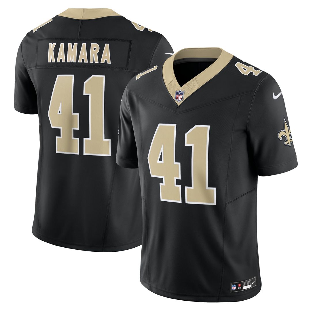 Men's Nike New Orleans Saints Alvin Kamara White Alternate Vapor F.U.S.E. Limited NFL Jersey