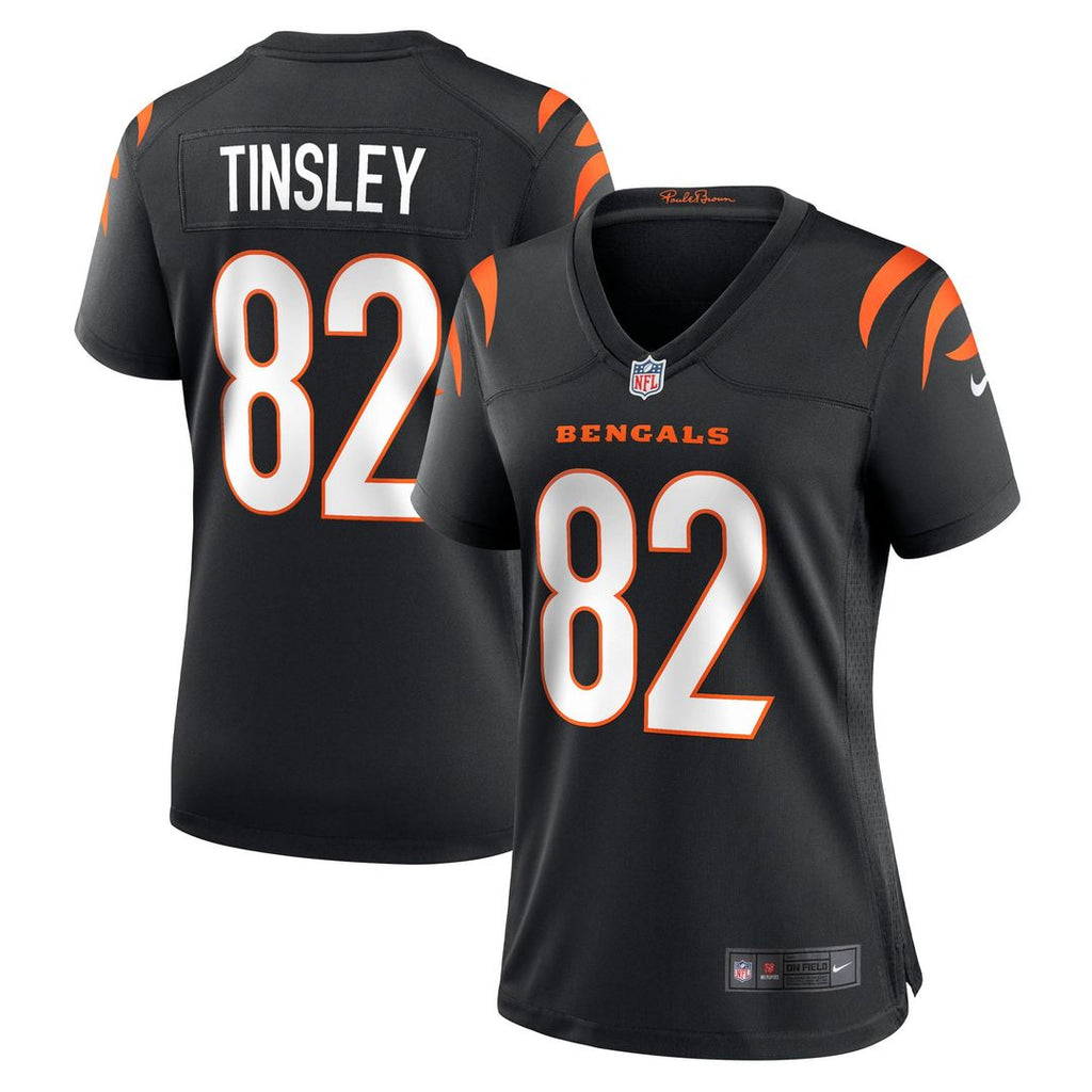 Women's Nike Cincinnati Bengals Mitchell Tinsley Black Team Game NFL Jersey