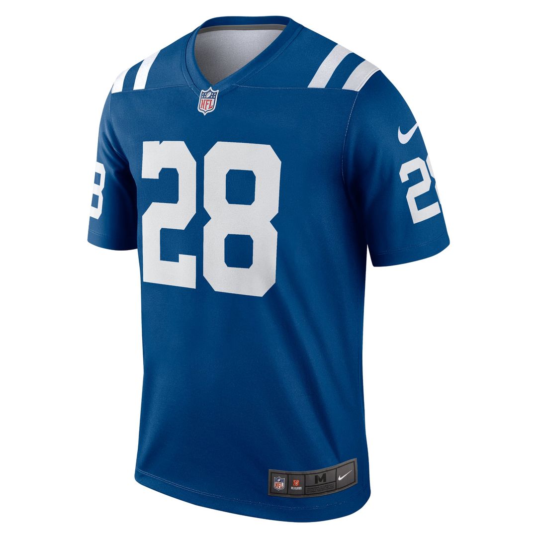 Men's Nike Indianapolis Colts Jonathan Taylor Royal Legend Player NFL Performance Top
