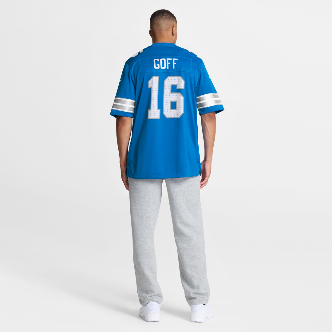 Men's Nike Detroit Lions Jared Goff Black 2nd Alternate Game NFL Jersey