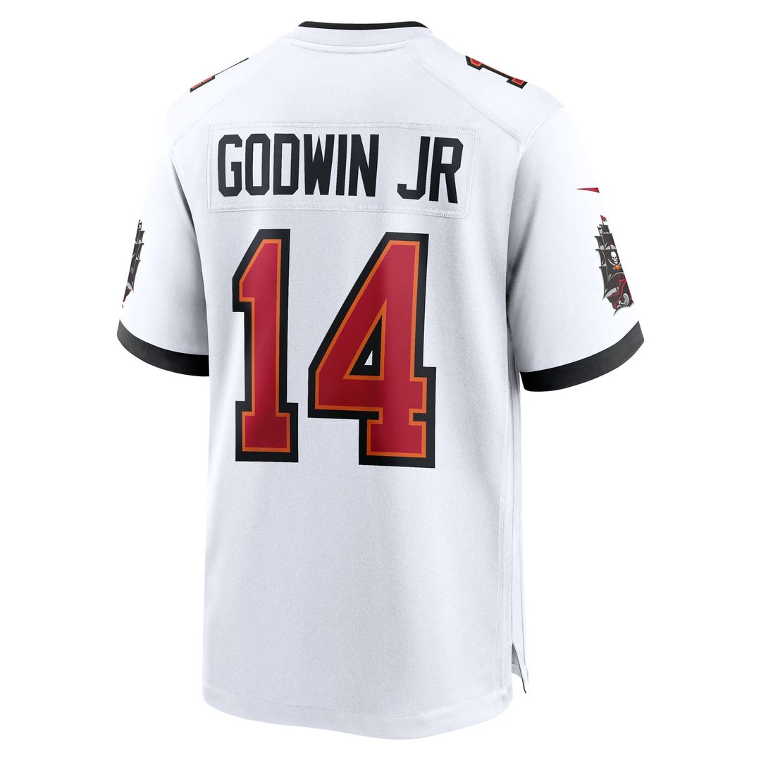 Men's Nike Tampa Bay Buccaneers Chris Godwin Jr. White Game Player NFL Jersey