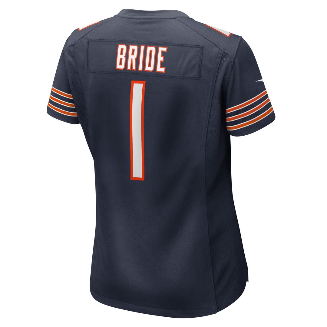 Women's Nike Chicago Bears Number 1 Bride Navy Game NFL Jersey