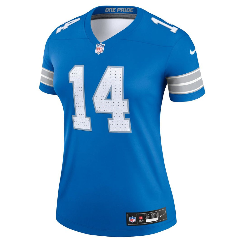 Women's Nike Detroit Lions Amon-Ra St. Brown Blue Legend Player NFL Performance Top