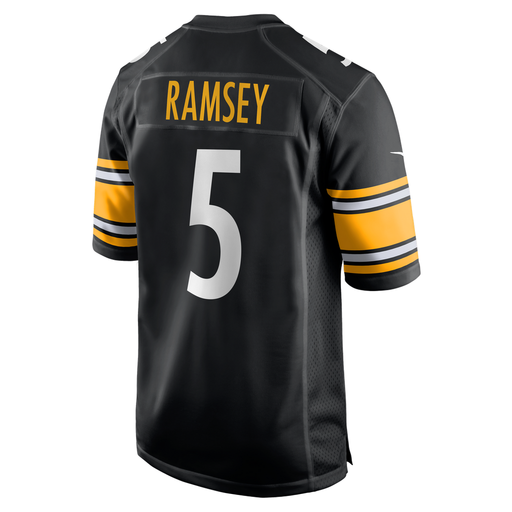 Men's Nike Pittsburgh Steelers Jalen Ramsey Black Team Game NFL Jersey