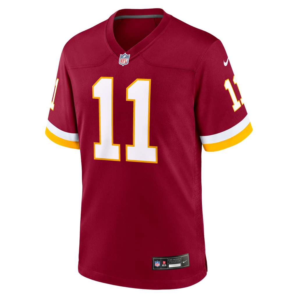 Men's Nike Washington Commanders Luke McCaffrey Black Hail Raiser Alternate Game NFL Jersey