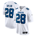 Men's Nike Indianapolis Colts Jonathan Taylor Tundra White Fashion Game NFL Jersey
