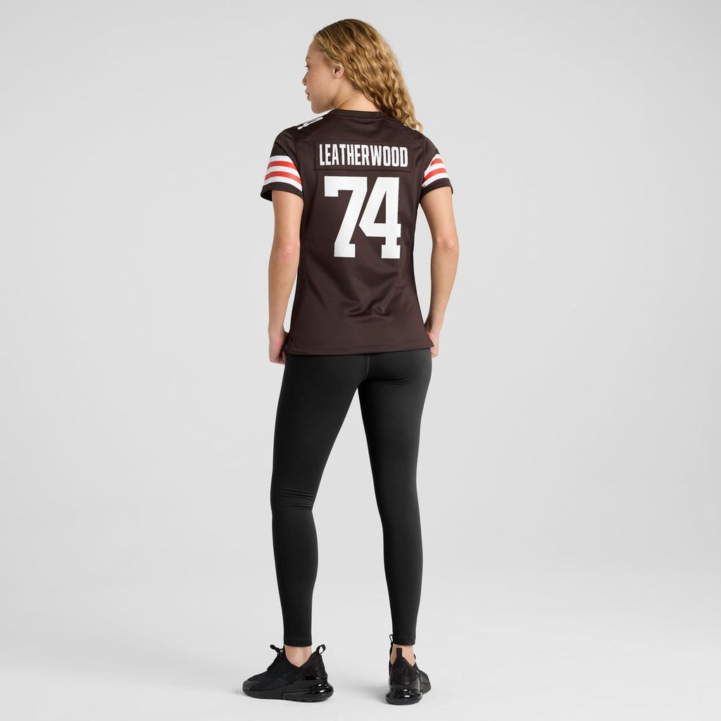 Women's Nike Cleveland Browns Alex Leatherwood Brown Team Game NFL Jersey