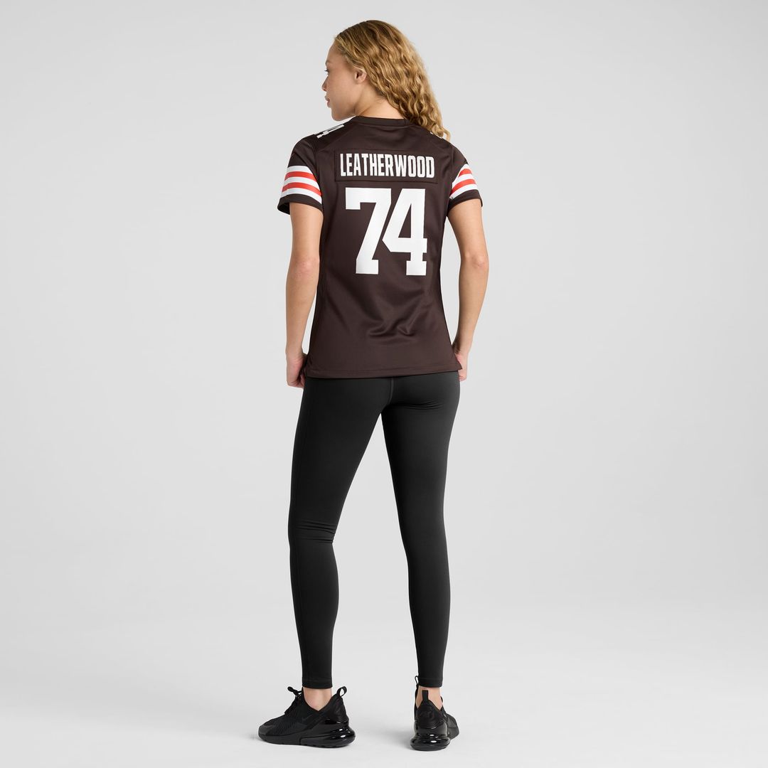 Women's Nike Cleveland Browns Alex Leatherwood Brown Team Game NFL Jersey