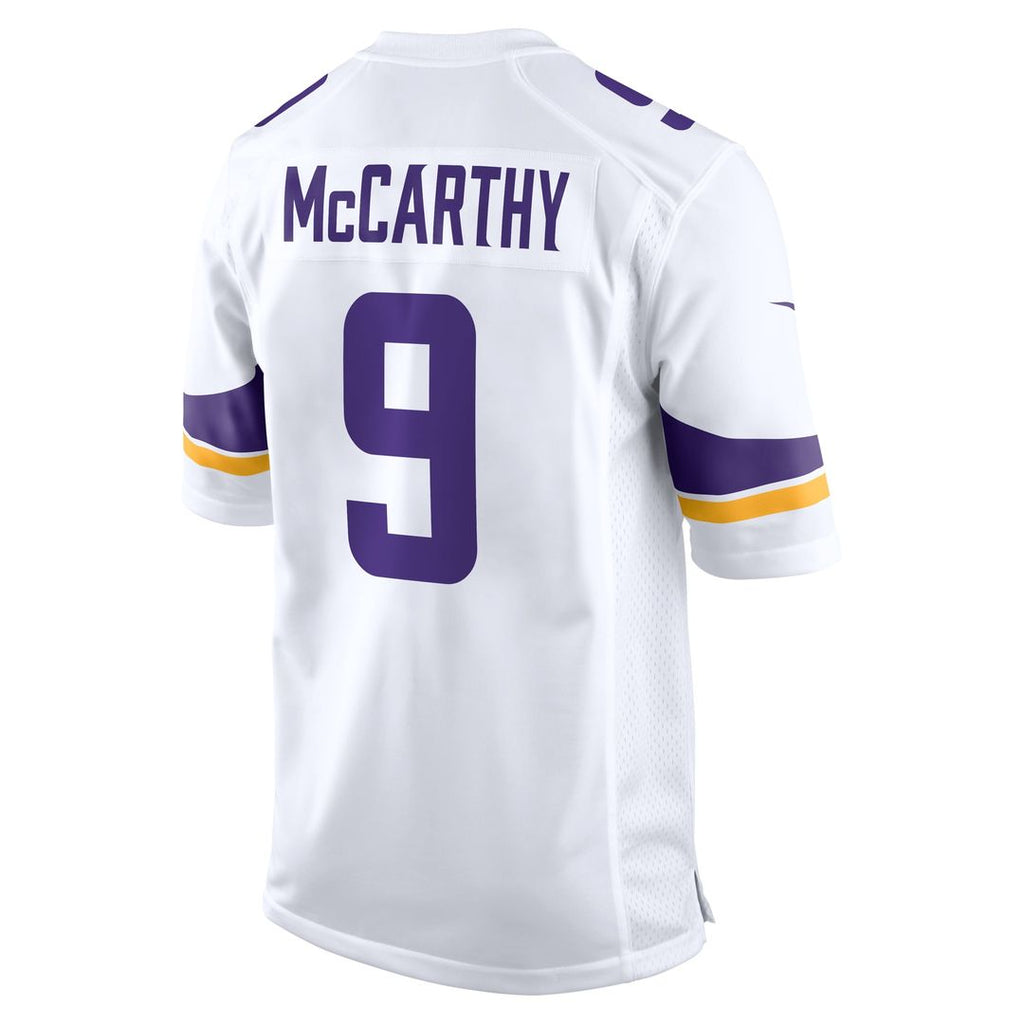 Men's Nike Minnesota Vikings J.J. McCarthy White Game NFL Jersey