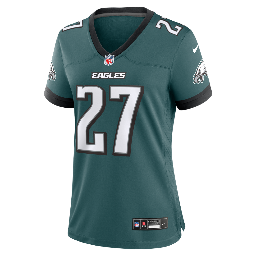 Women's Nike Philadelphia Eagles Quinyon Mitchell Midnight Green Team Game NFL Jersey