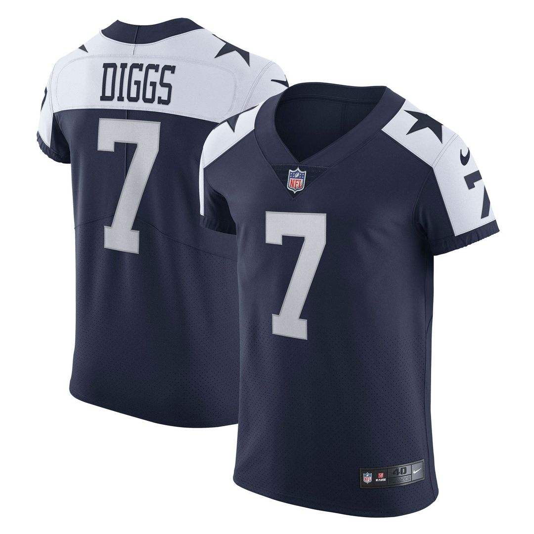 Men's Nike Dallas Cowboys Trevon Diggs Navy Alternate Vapor Elite NFL Jersey