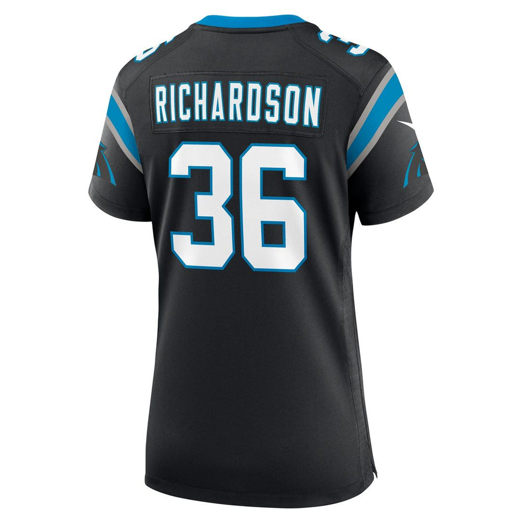 Women's Nike Carolina Panthers Demani Richardson Black Team Game NFL Jersey