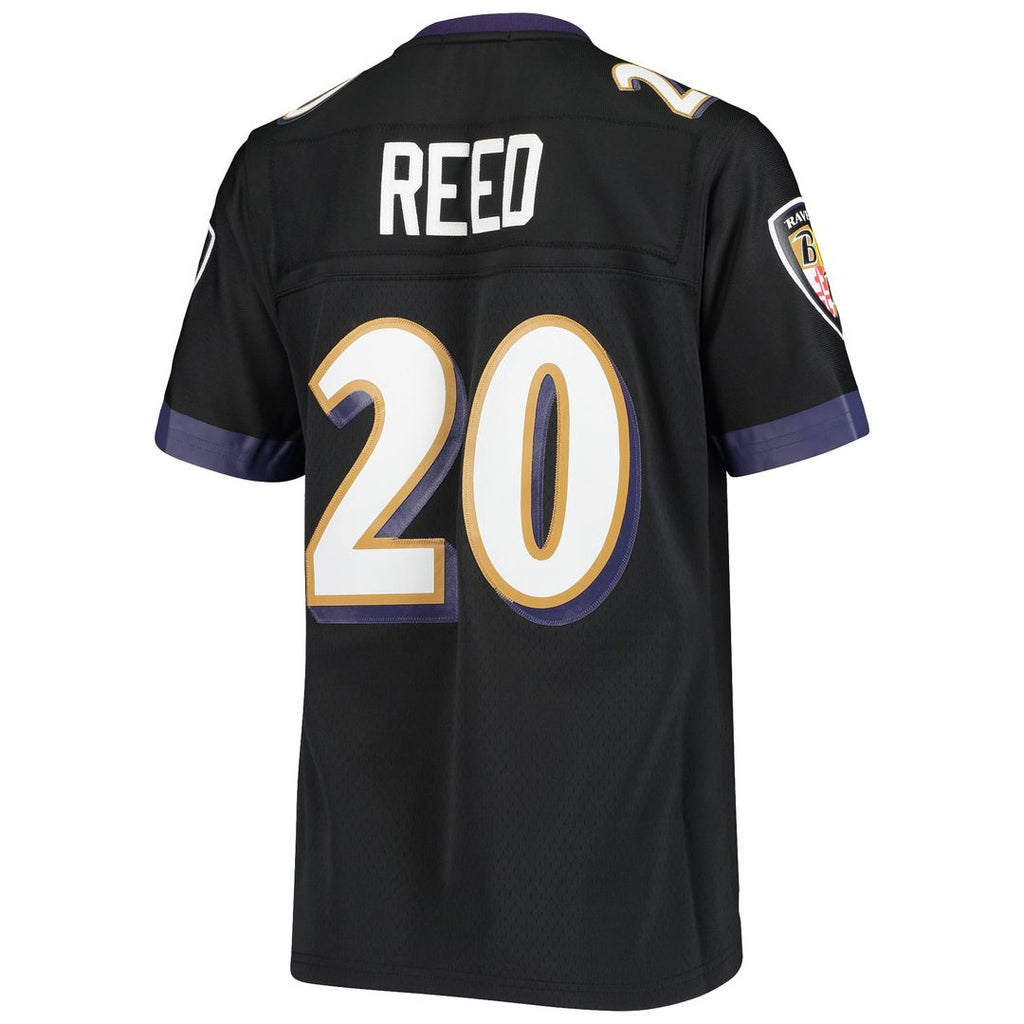 Women's Mitchell & Ness Baltimore Ravens Ed Reed Black Legacy Replica Team NFL Jersey