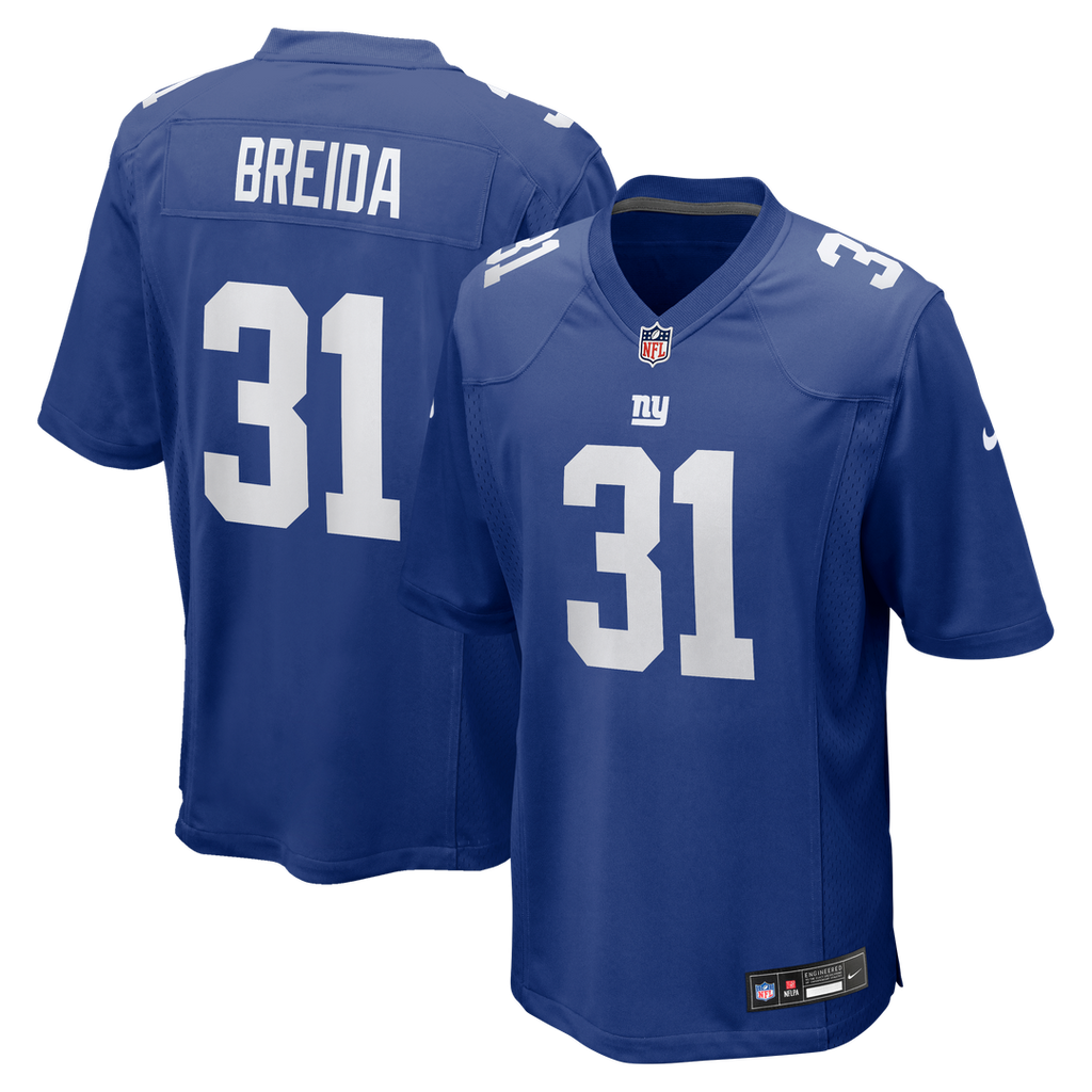 Men's Nike New York Giants Matt Breida Royal Game NFL Jersey