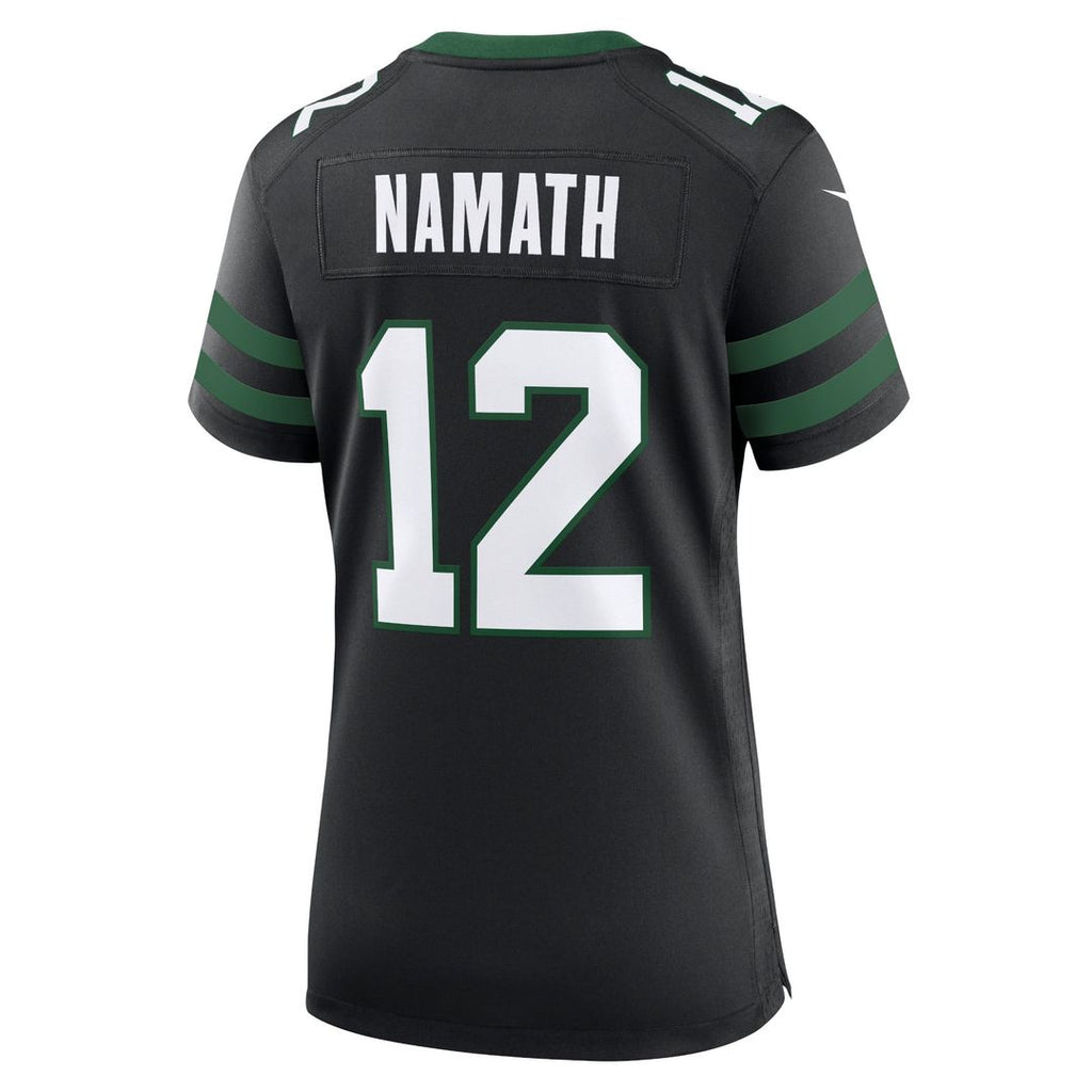 Women's Nike New York Jets Joe Namath Legacy Black Retired Player Alternate Game NFL Jersey