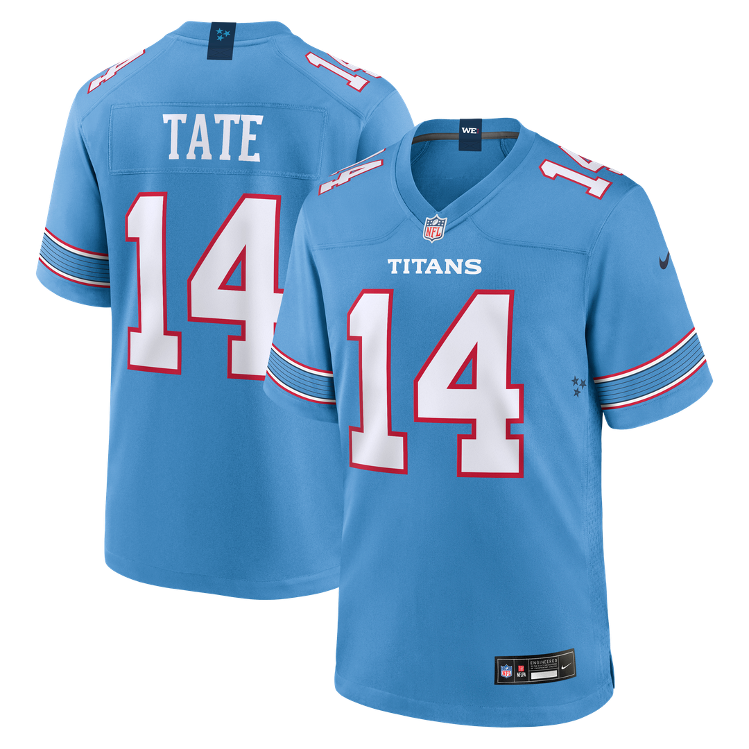 Men's Nike Tennessee Titans Carnell Tate Light Blue 2026 NFL Draft First Round Pick No. 4 Team Game NFL Jersey