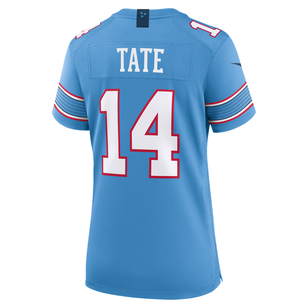 Women's Nike Tennessee Titans Carnell Tate Light Blue Team Game NFL Jersey