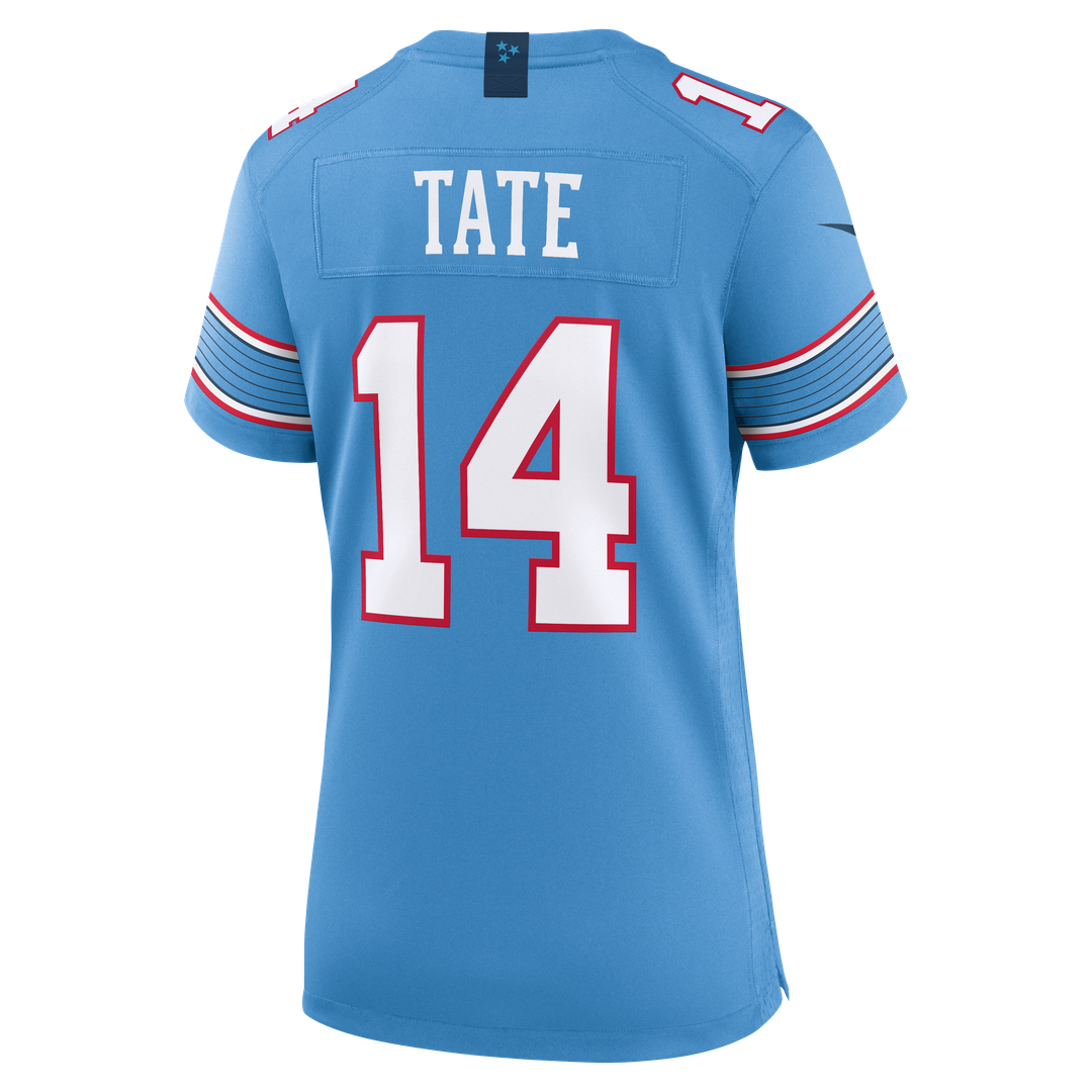 Women's Nike Tennessee Titans Carnell Tate Light Blue Team Game NFL Jersey