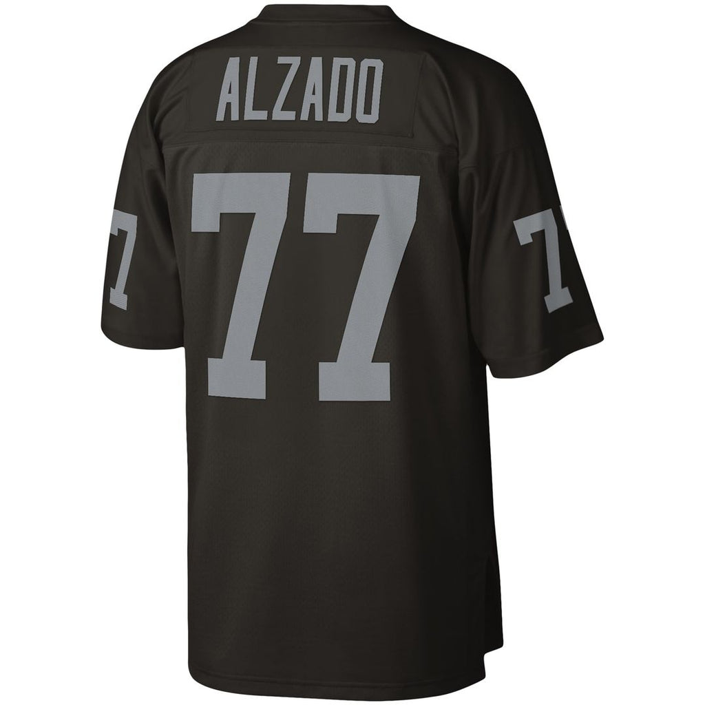 Men's Mitchell & Ness Las Vegas Raiders Lyle Alzado Black Legacy Replica NFL Jersey