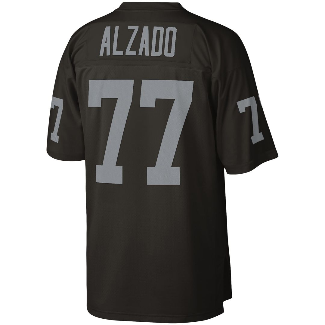 Men's Mitchell & Ness Las Vegas Raiders Lyle Alzado Black Legacy Replica NFL Jersey