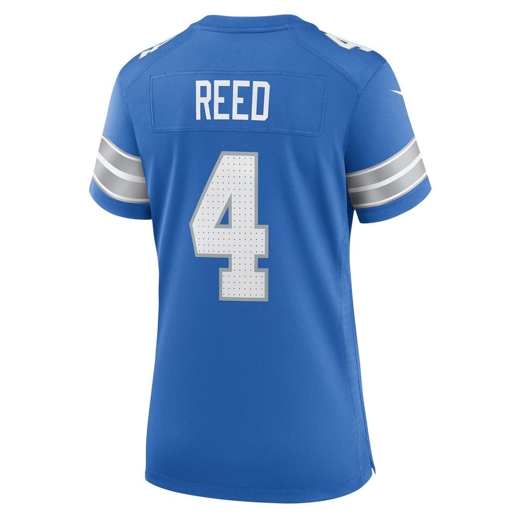 Women's Nike Detroit Lions D.J. Reed Blue Team Game NFL Jersey