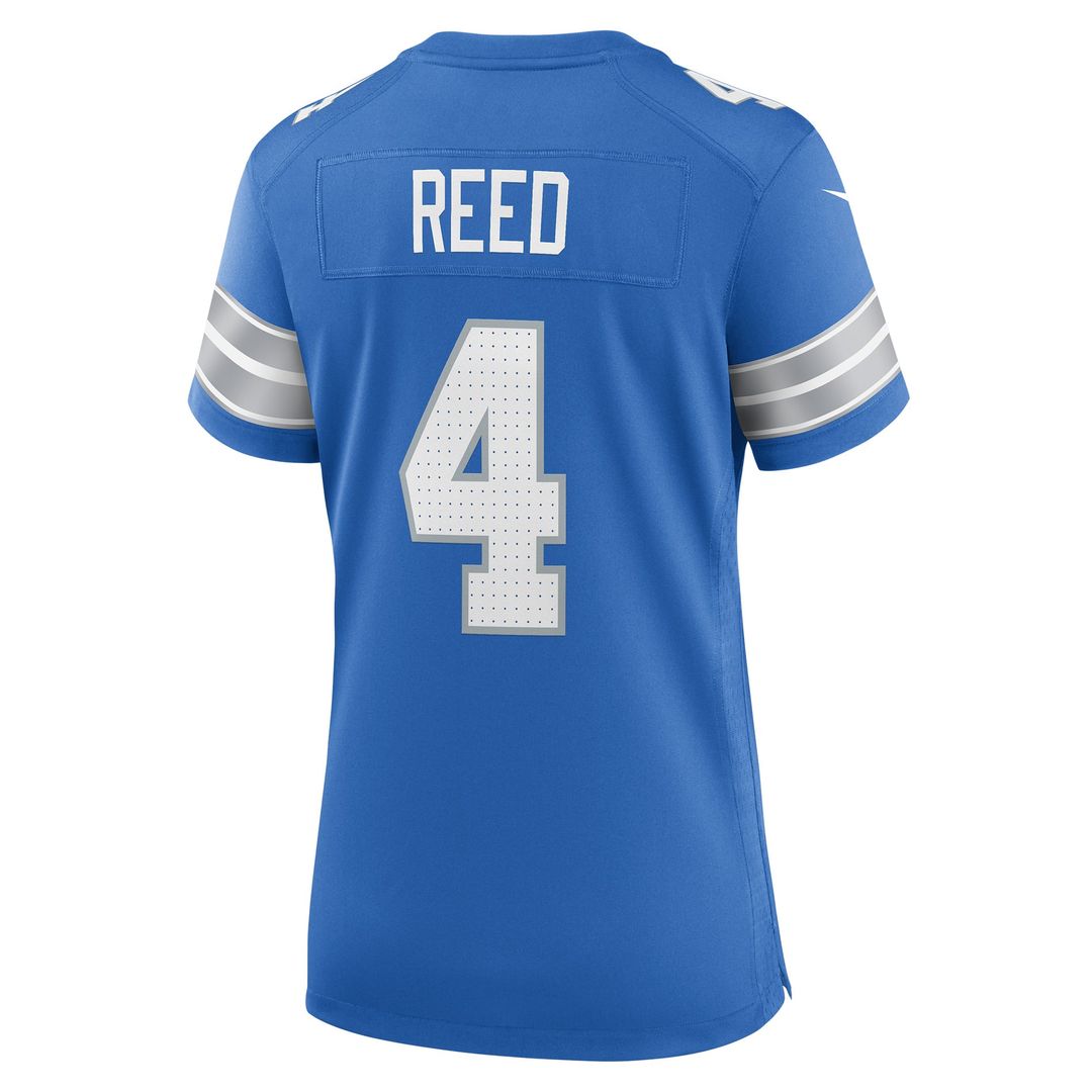 Women's Nike Detroit Lions D.J. Reed Blue Team Game NFL Jersey