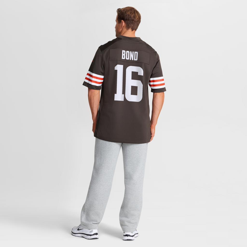 Men's Nike Cleveland Browns Isaiah Bond Brown Team Game NFL Jersey