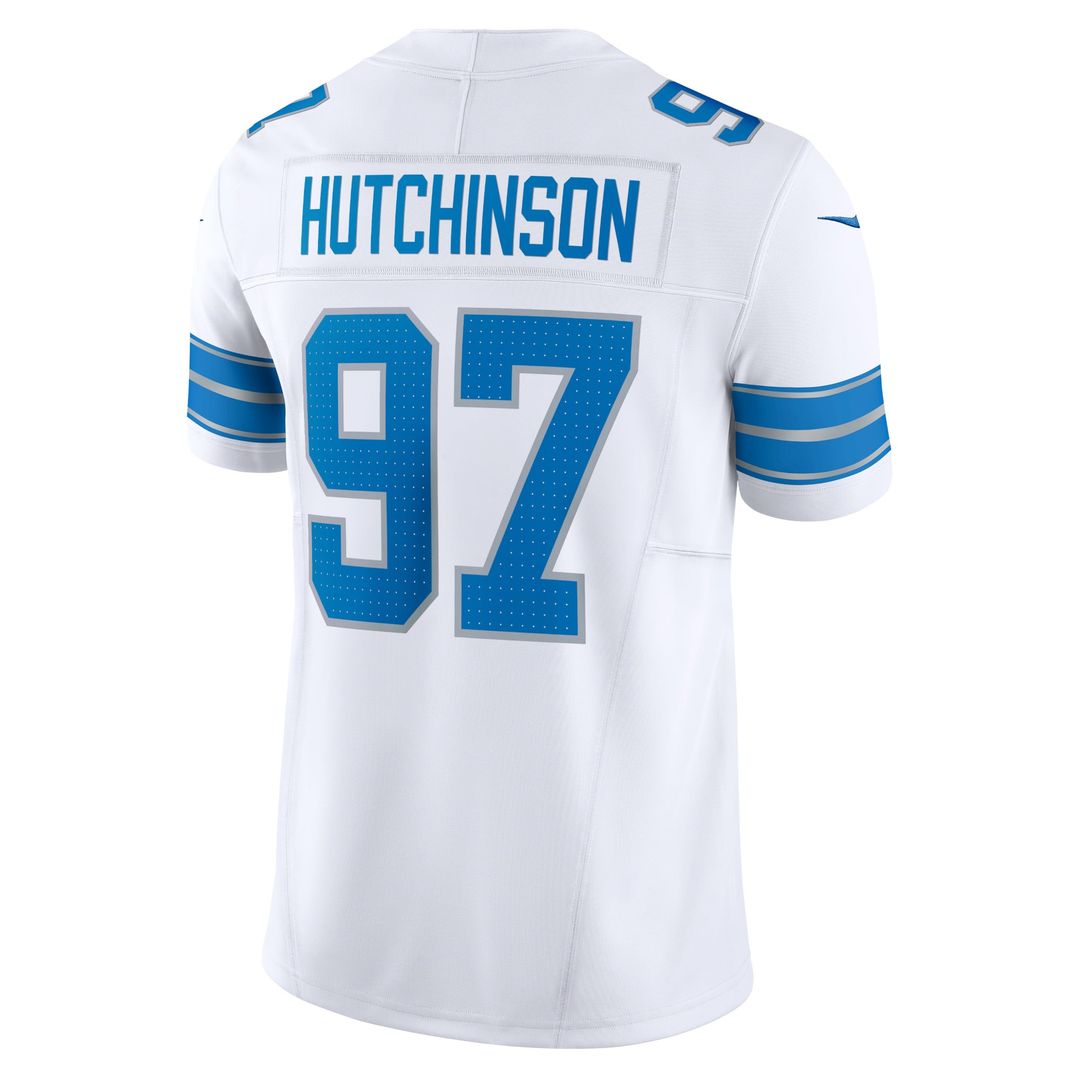 Men's Nike Detroit Lions Aidan Hutchinson Black 2nd Alternate Vapor F.U.S.E. Limited NFL Jersey