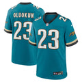 Men's Nike Jacksonville Jaguars Foye Oluokun Teal Prowler Throwback Player Game NFL Jersey