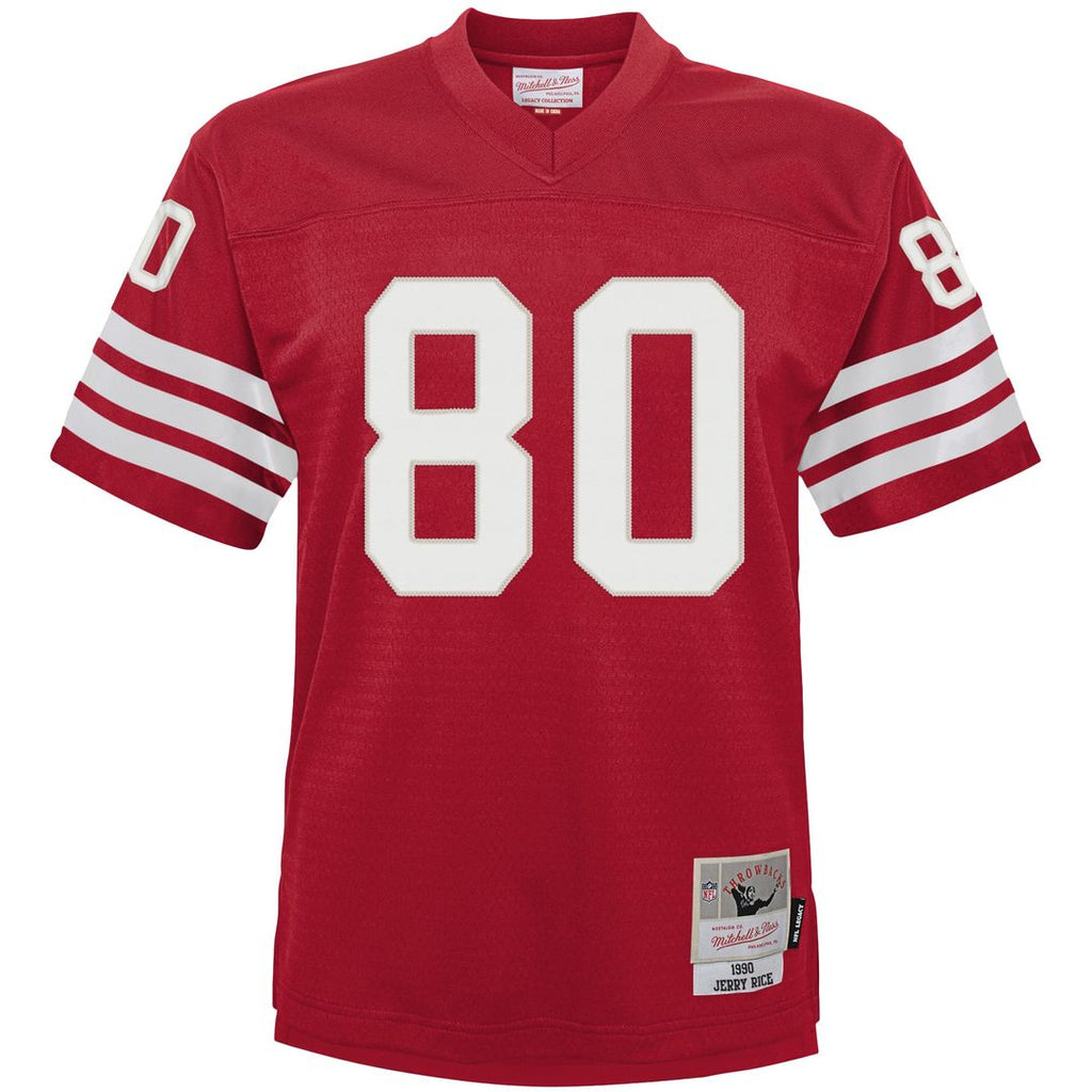 Toddler Mitchell & Ness San Francisco 49ers Jerry Rice Scarlet 1990 Retired Legacy NFL Jersey