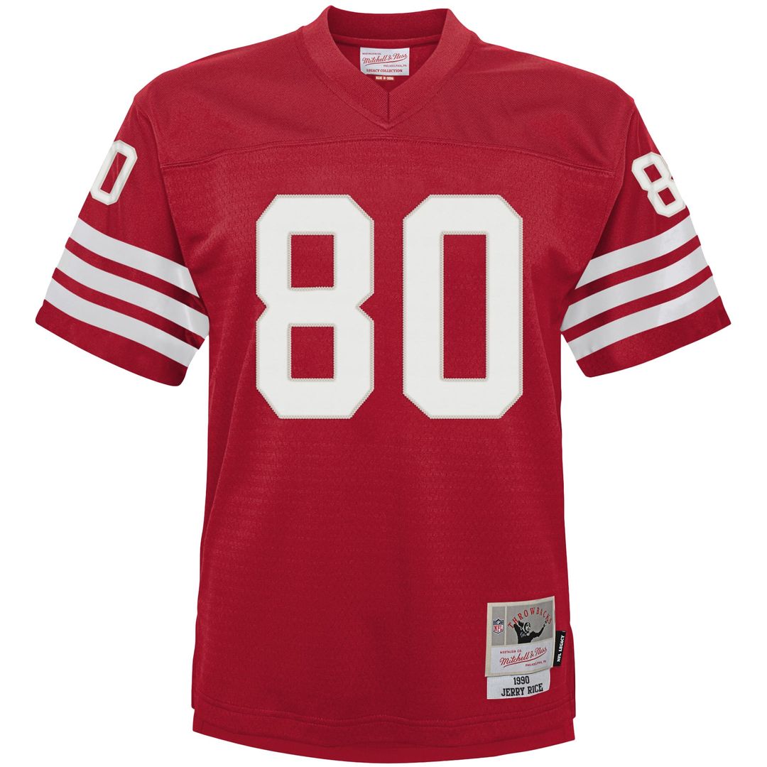 Toddler Mitchell & Ness San Francisco 49ers Jerry Rice Scarlet 1990 Retired Legacy NFL Jersey