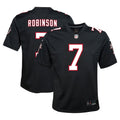 Youth Nike Atlanta Falcons Bijan Robinson Black Game NFL Jersey