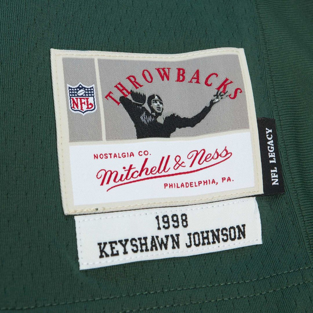 Men's Mitchell & Ness New York Jets Keyshawn Johnson Kelly Green Legacy Replica NFL Jersey