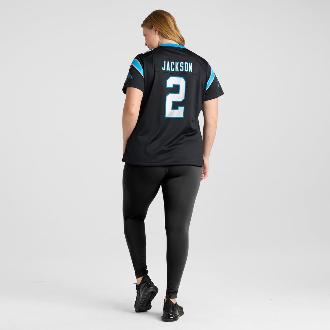 Women's Nike Carolina Panthers Mike Jackson Black Game NFL Jersey