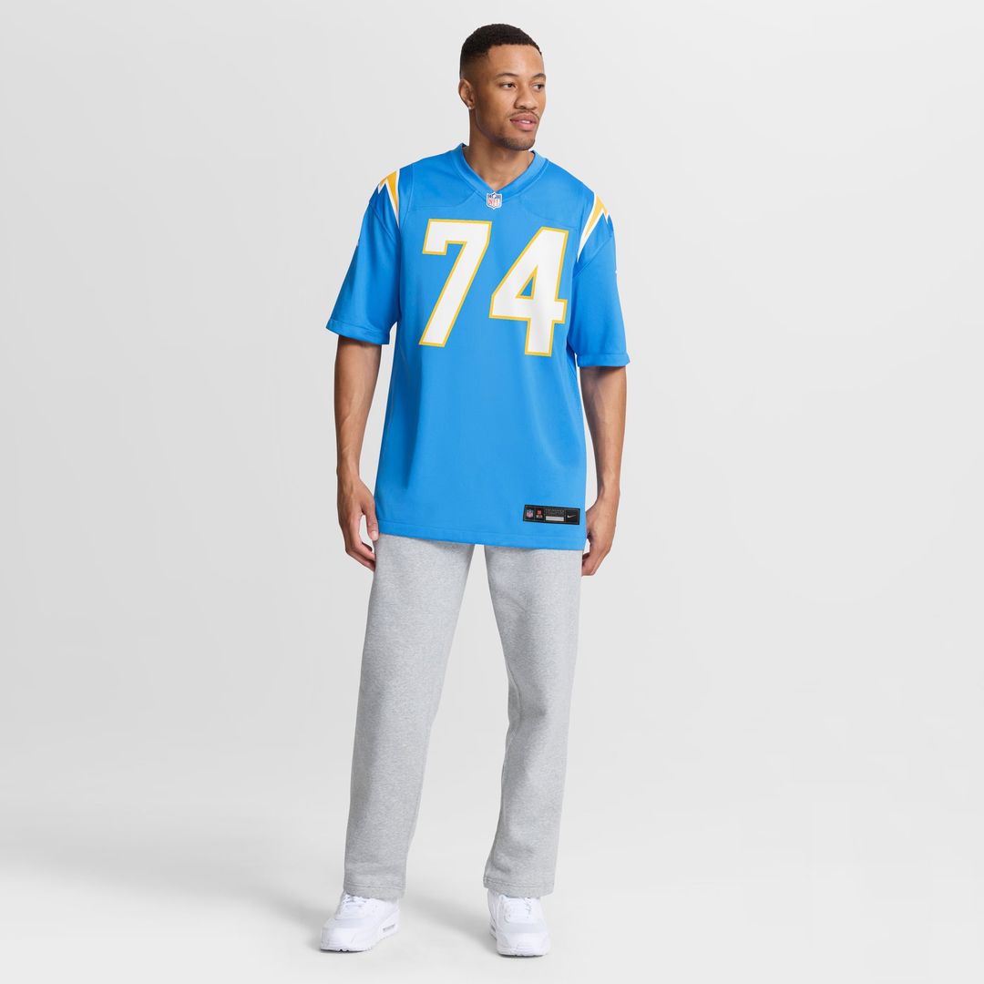 Men's Nike Los Angeles Chargers Kayode Awosika Powder Blue Team Game NFL Jersey