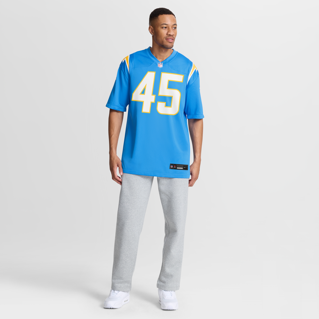 Men's Nike Los Angeles Chargers Tuli Tuipulotu Powder Blue Team Game NFL Jersey