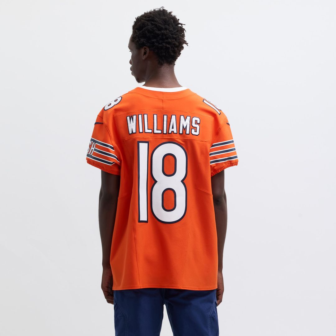 Men's Nike Chicago Bears Caleb Williams Orange Alternate Vapor F.U.S.E. Elite NFL Jersey