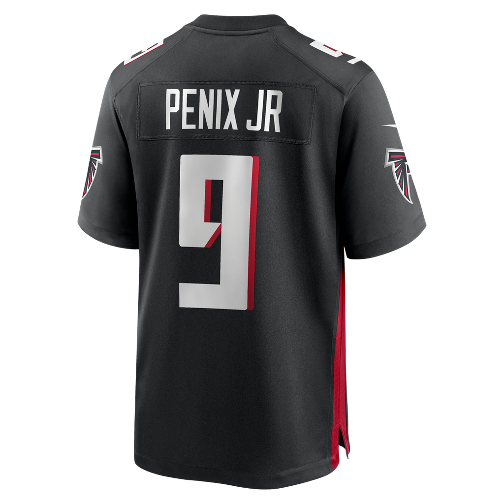 Men's Nike Atlanta Falcons Michael Penix Jr. Black Player Game NFL Jersey
