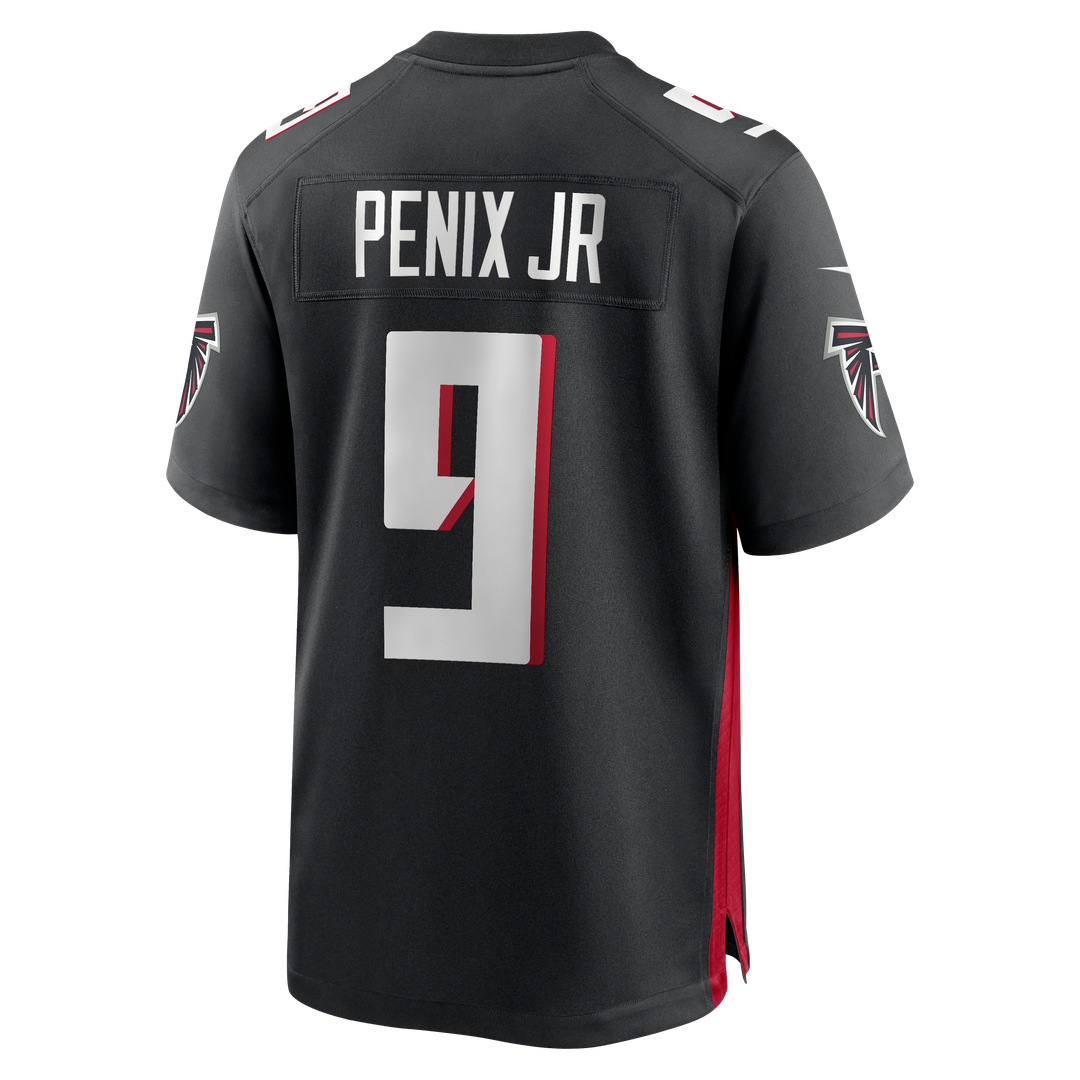 Men's Nike Atlanta Falcons Michael Penix Jr. Black Player Game NFL Jersey