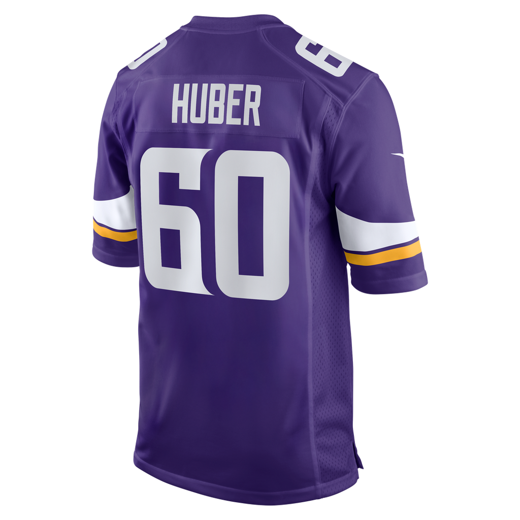Men's Nike Minnesota Vikings Joe Huber Purple Team Game NFL Jersey