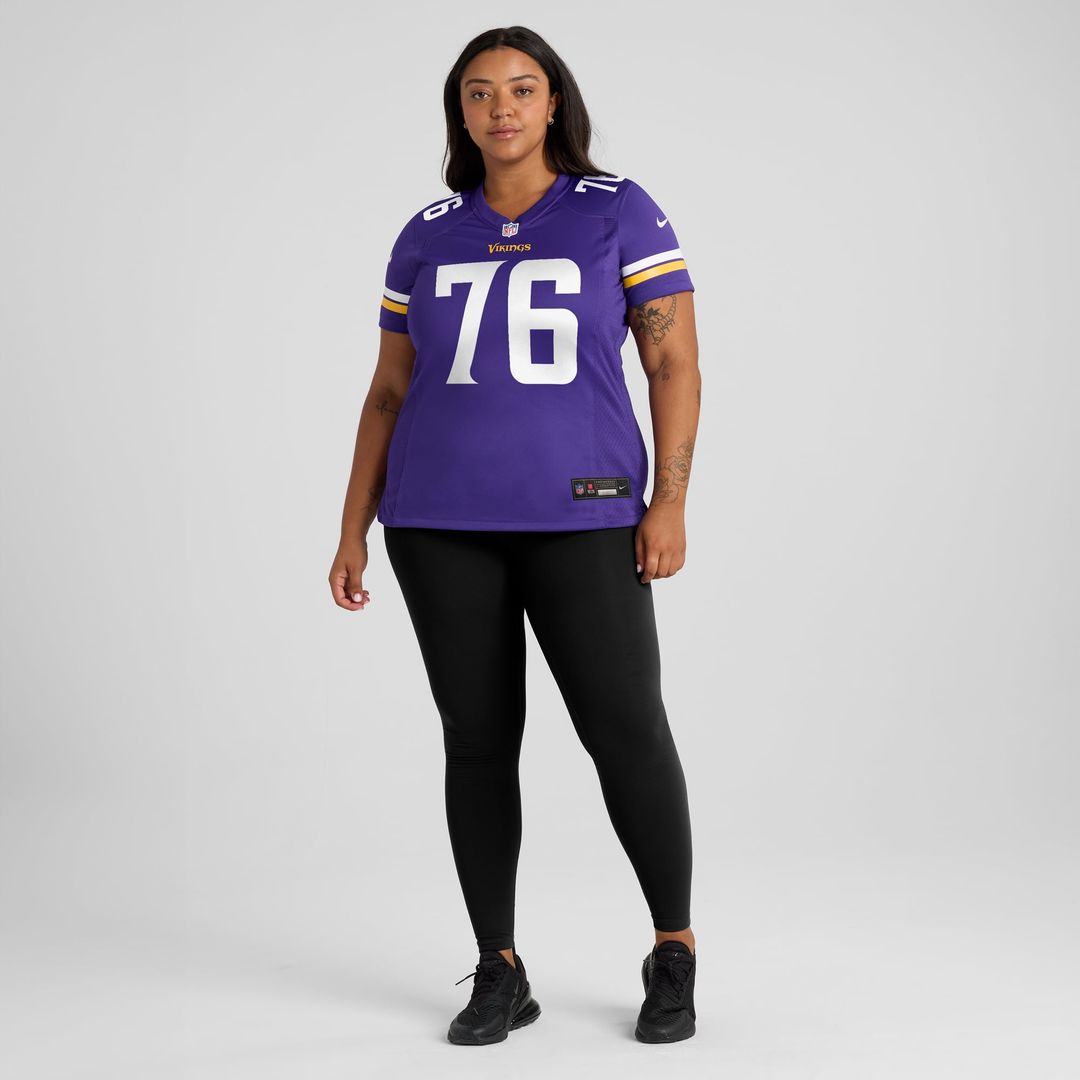 Women's Nike Minnesota Vikings Will Fries Purple Team Game NFL Jersey