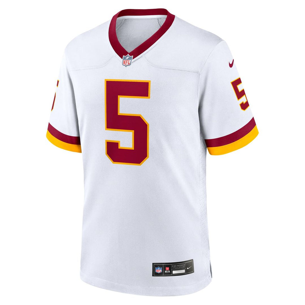 Men's Nike Washington Commanders Hail Raiser Jayden Daniels Black Alternate Game NFL Jersey