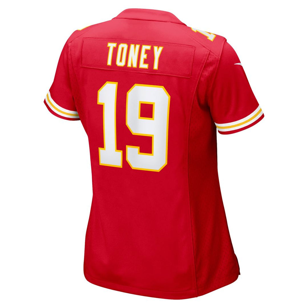 Women's Nike Kansas City Chiefs Kadarius Toney Red Game Player NFL Jersey