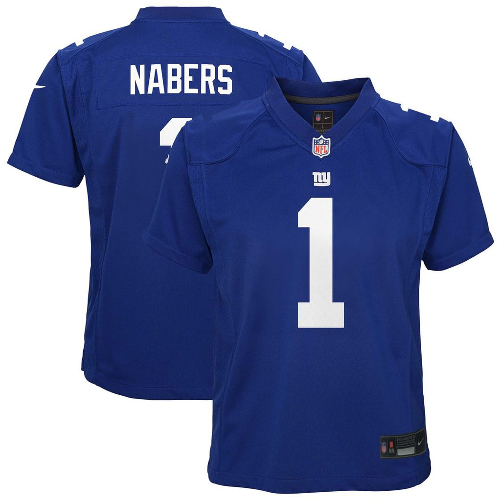 Youth Nike New York Giants Malik Nabers Royal Game NFL Jersey