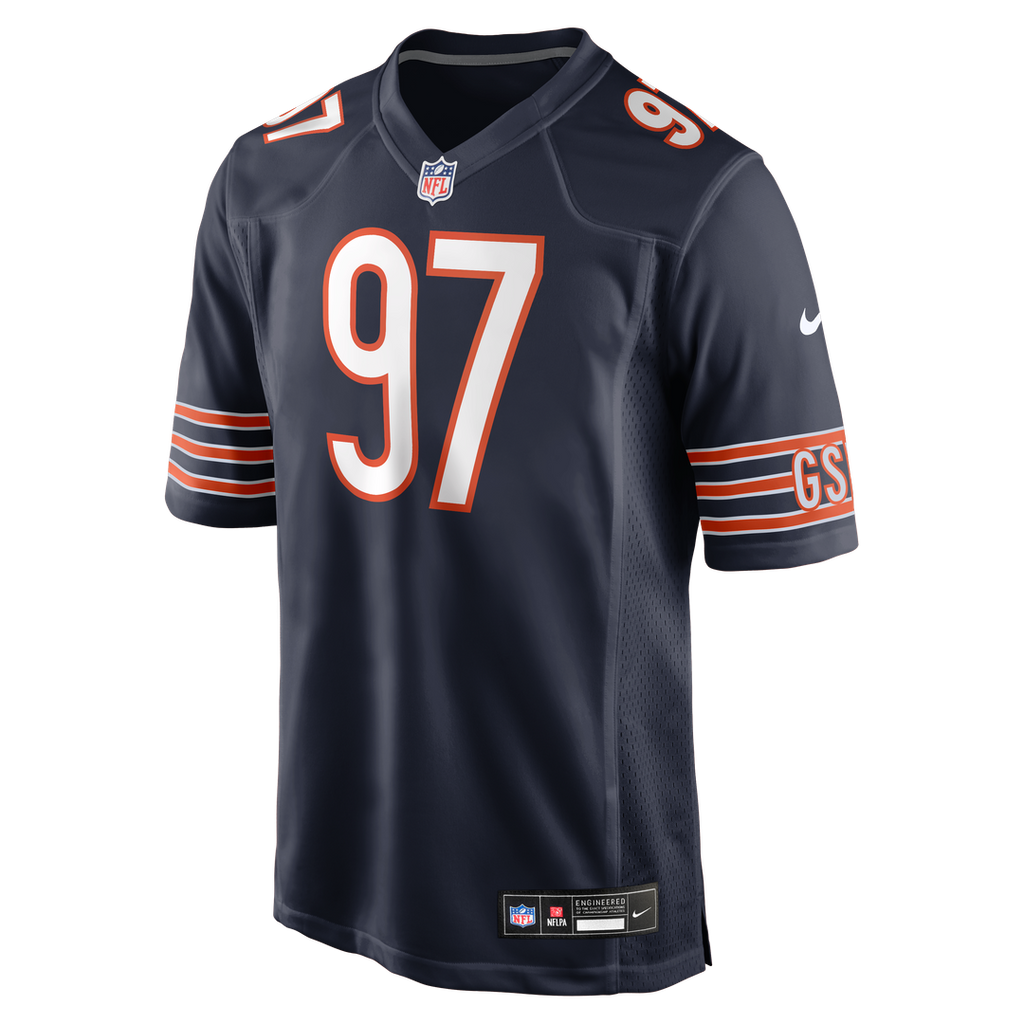 Men's Nike Chicago Bears James Lynch Navy Team Game NFL Jersey