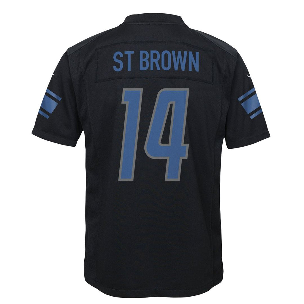 Youth Nike Detroit Lions Amon-Ra St. Brown Black Game NFL Jersey
