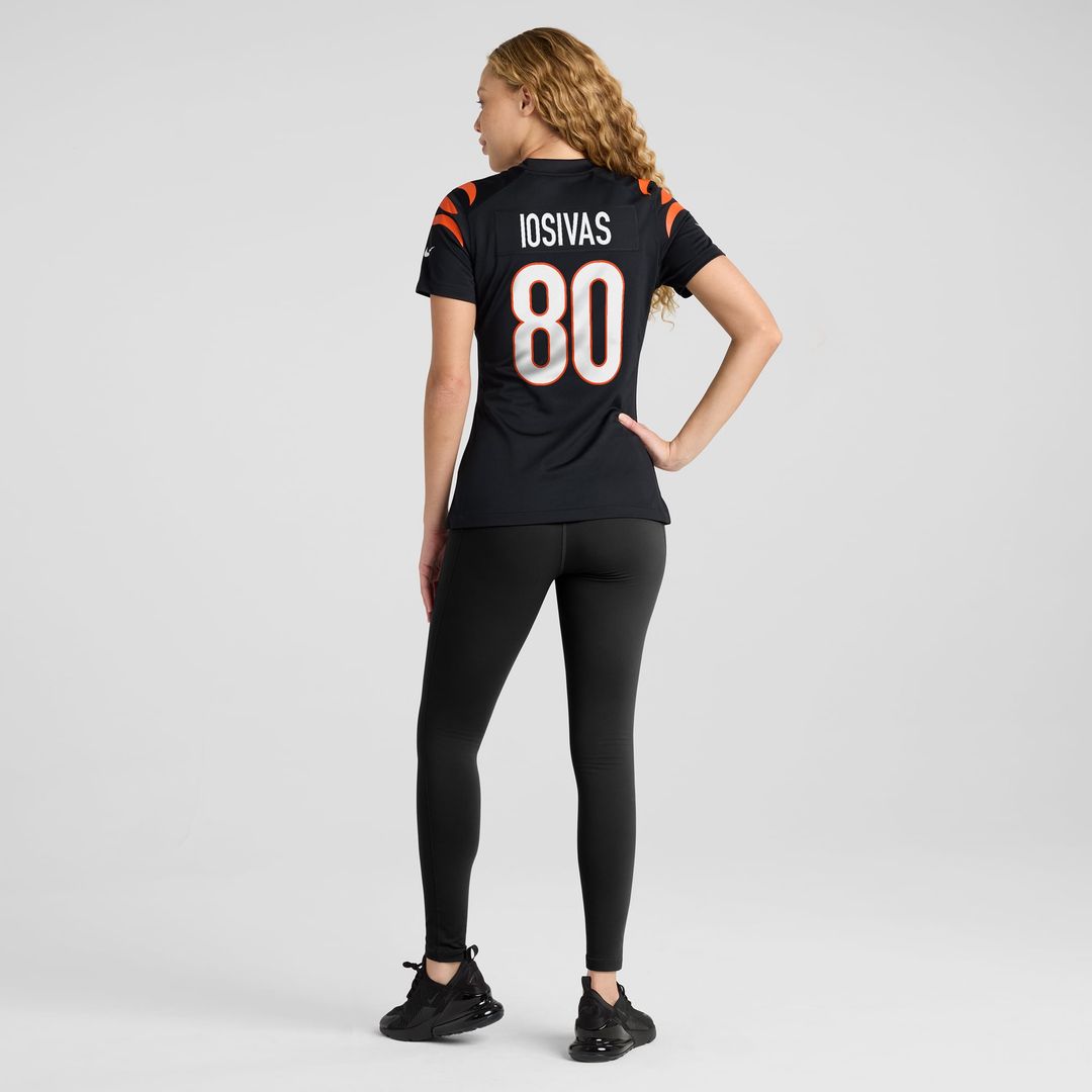 Women's Nike Cincinnati Bengals Andrei Iosivas Black Team Game NFL Jersey