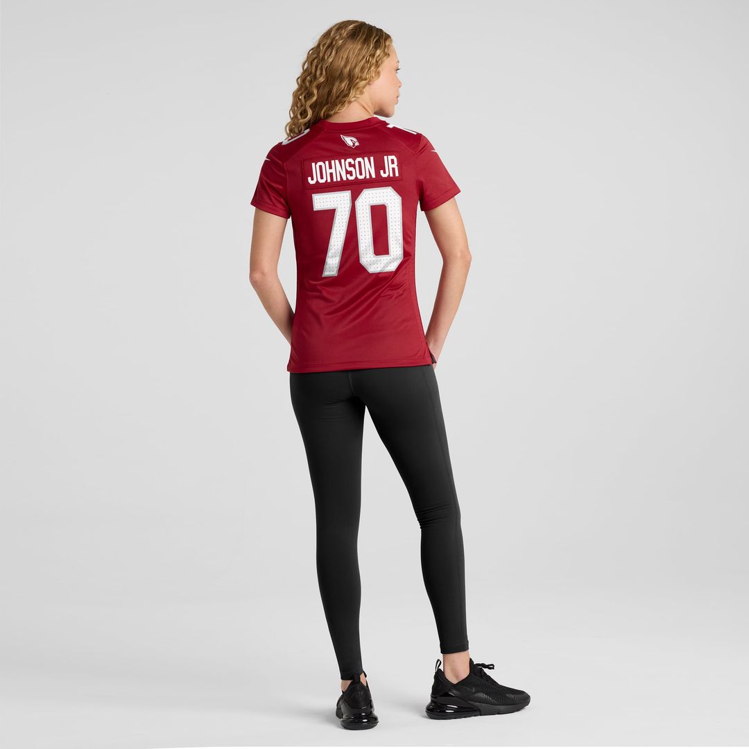 Women's Nike Arizona Cardinals Paris Johnson Jr. Cardinal Game NFL Jersey