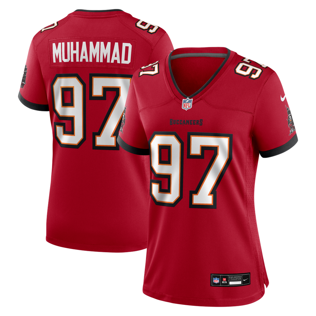 Women's Nike Tampa Bay Buccaneers Al-Quadin Muhammad Red Team Game NFL Jersey